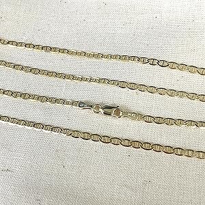 Kaya♡14kgf Ioka Jewelry - 14K Yellow Solid Gold 2.7mm Flat Mariner